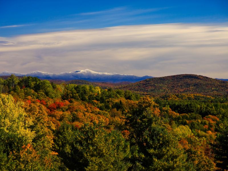 mountain in distance