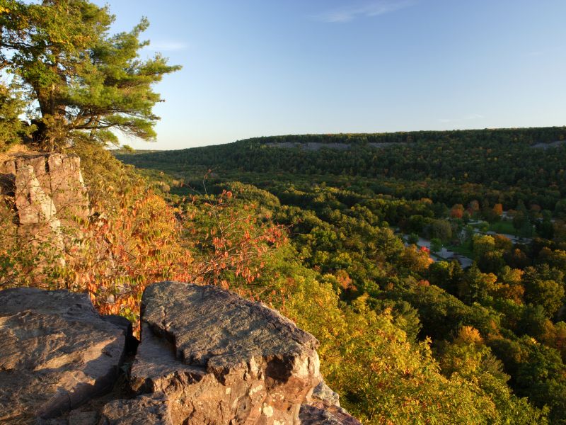 mountain fall view