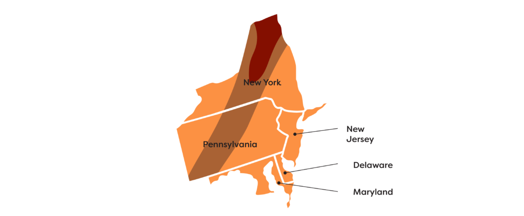 Find Fall Mid Atlantic Foliage Map