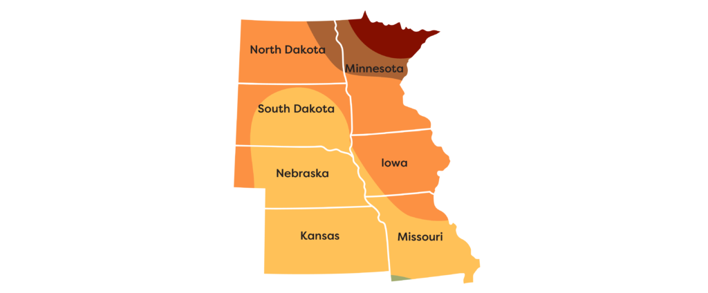 Find Fall Midwest Foliage Map