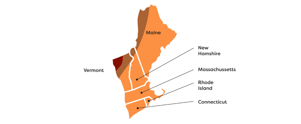 Find Fall New England Foliage Map