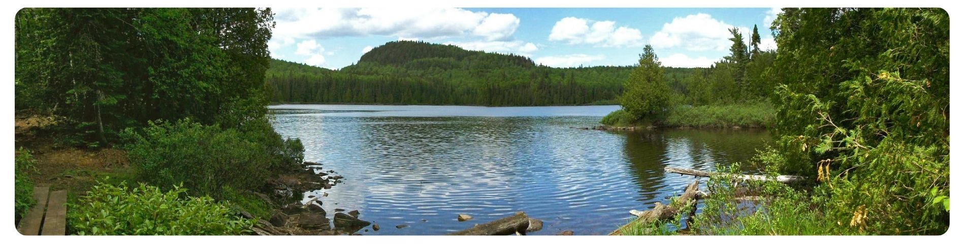 lake with mountain in background