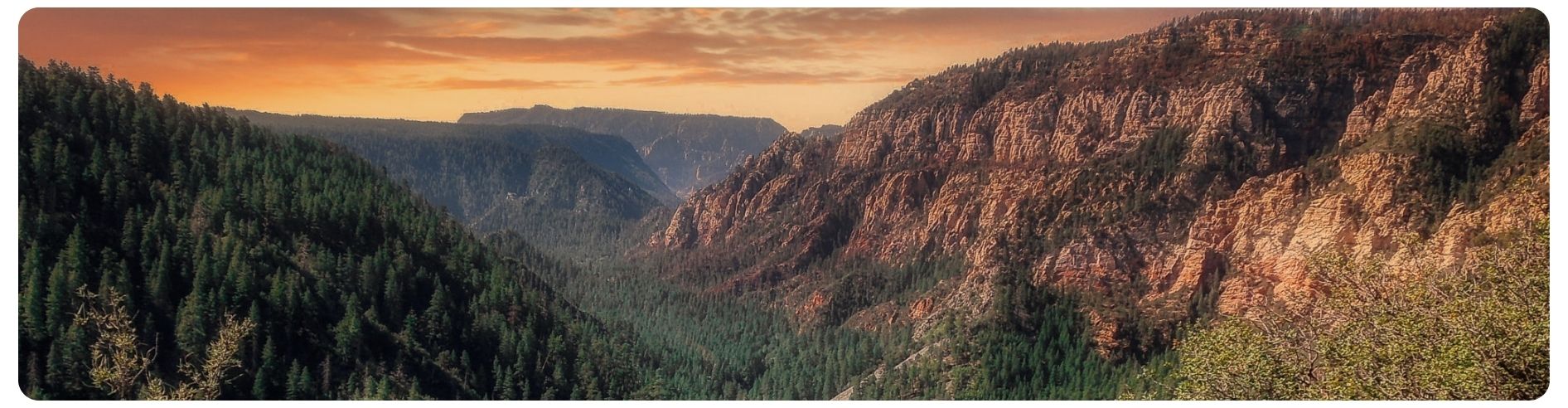 canyon at dusk