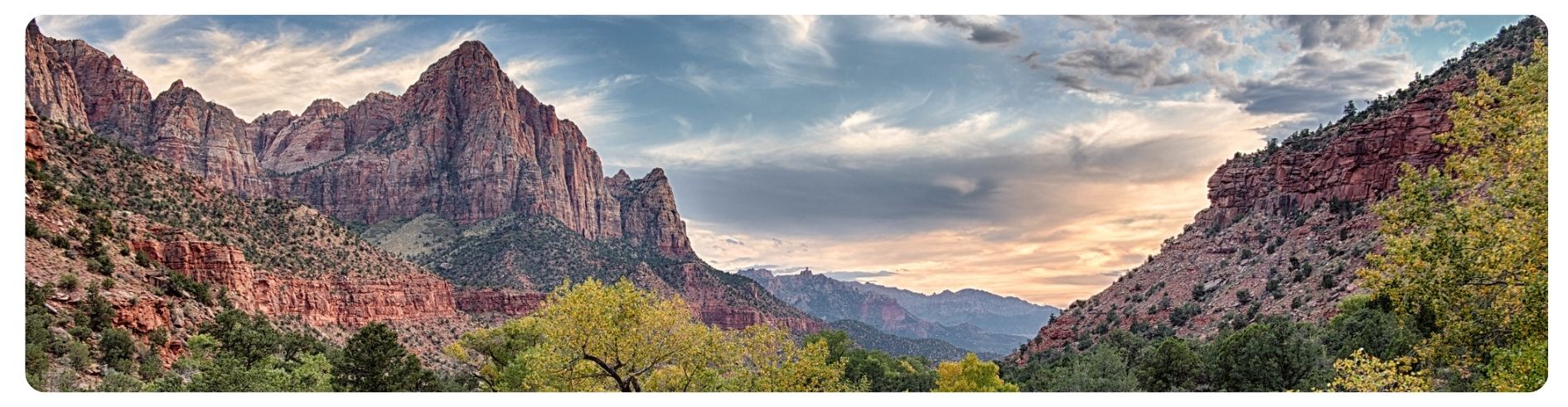 mountains at dusk