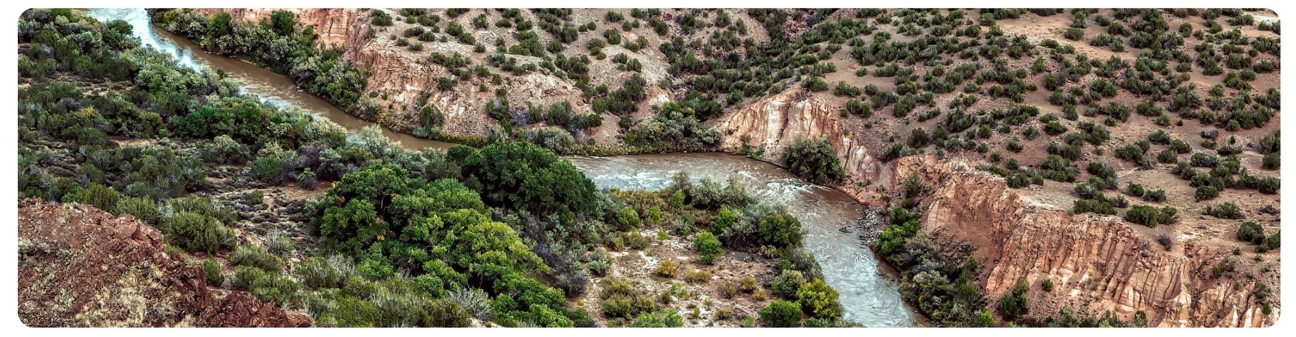 aerial of river