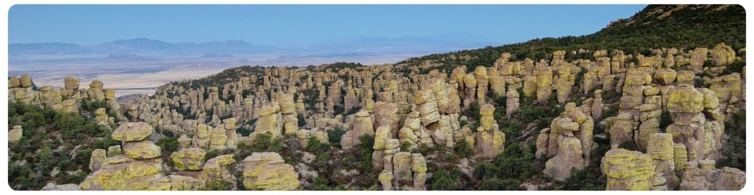 rock formations Early morning at Chiricahua National Monument,