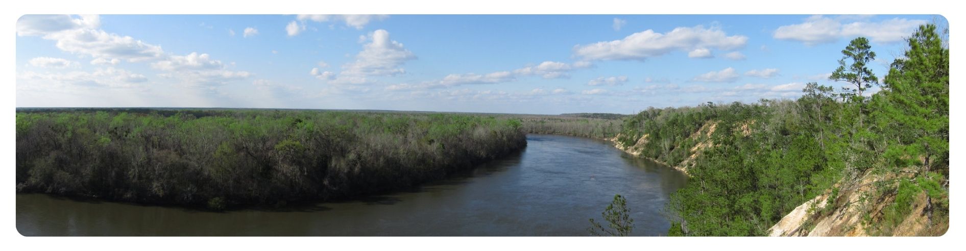 aerial of river