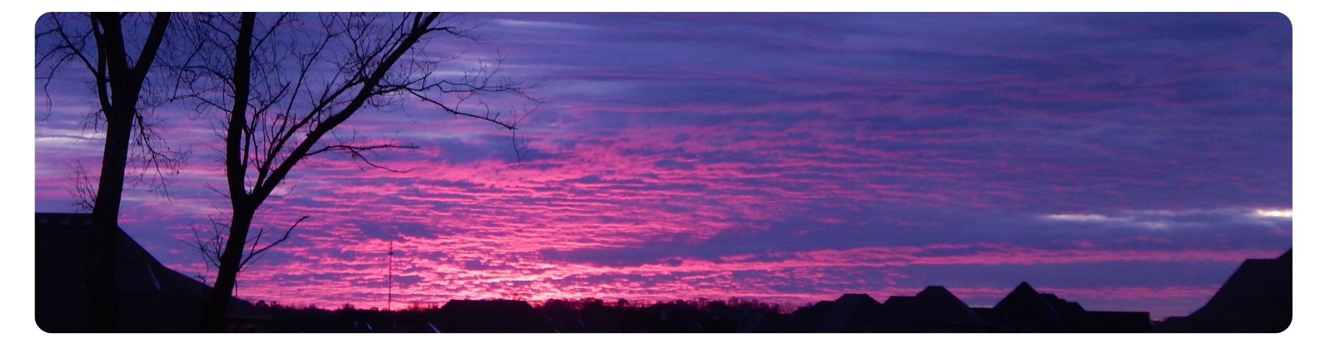 sunset in Arkansas